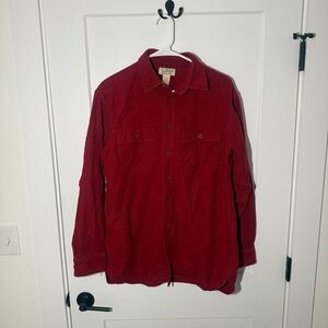 Vintage L.L. Bean Flannel Chamois Button Up Shirt. Casual preppy outdoor. Medium